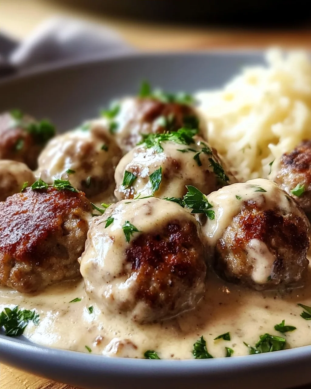 Rezept für Schwedische Köttbullar mit Rahmsauce