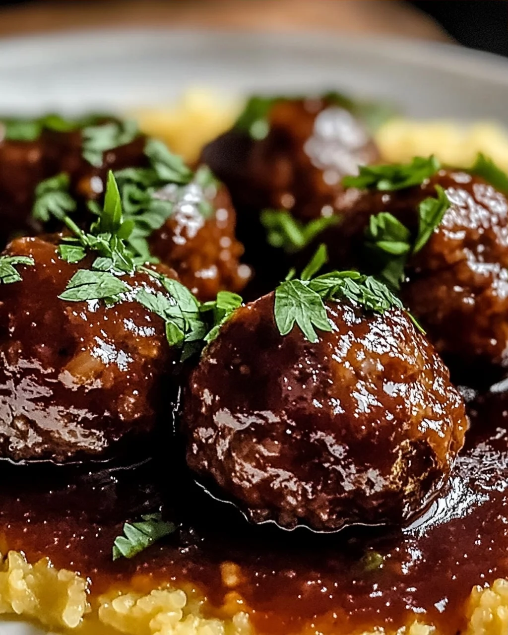 Rotwein Fleischbällchen für kalte Abende