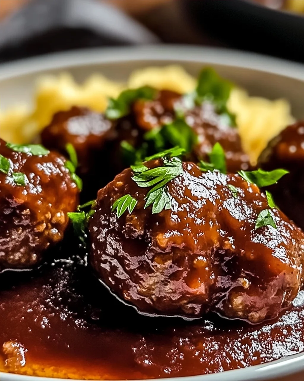 Rotwein Fleischbällchen für kalte Abende