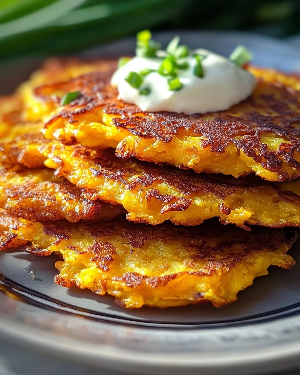 Rustikale Kürbis-Kartoffel-Puffer mit zartem Rindfleisch