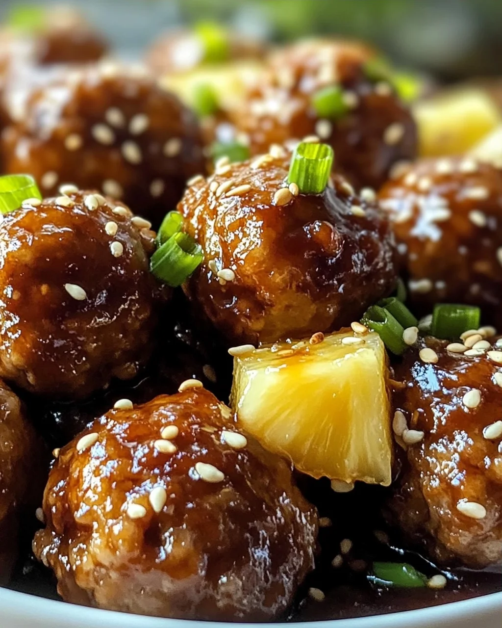 Saftige Hawaii-Teriyaki-Bällchen