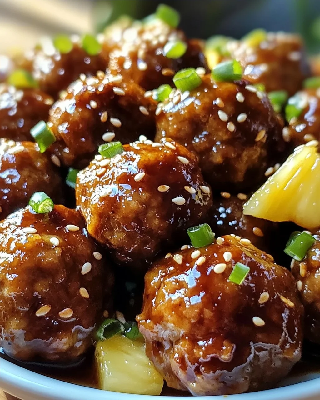 Saftige Hawaii-Teriyaki-Bällchen