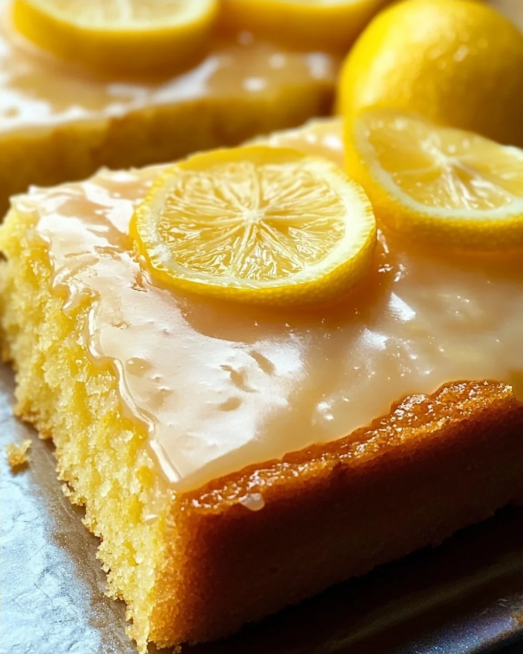 Saftiger Zitronenkuchen vom Blech
