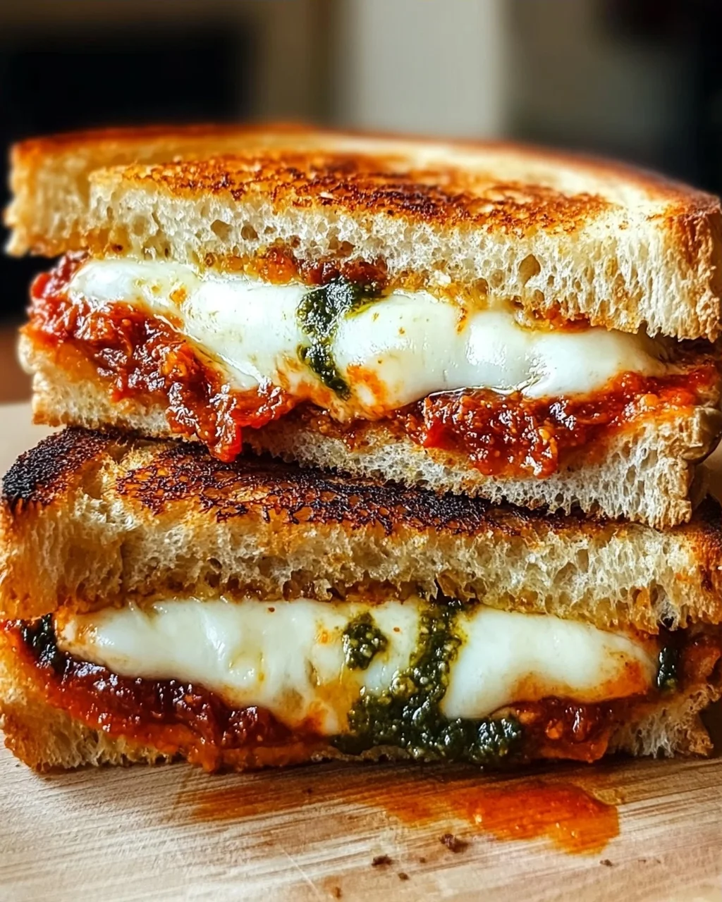 Sonnengetrocknete Tomaten Pesto Grilled Cheese