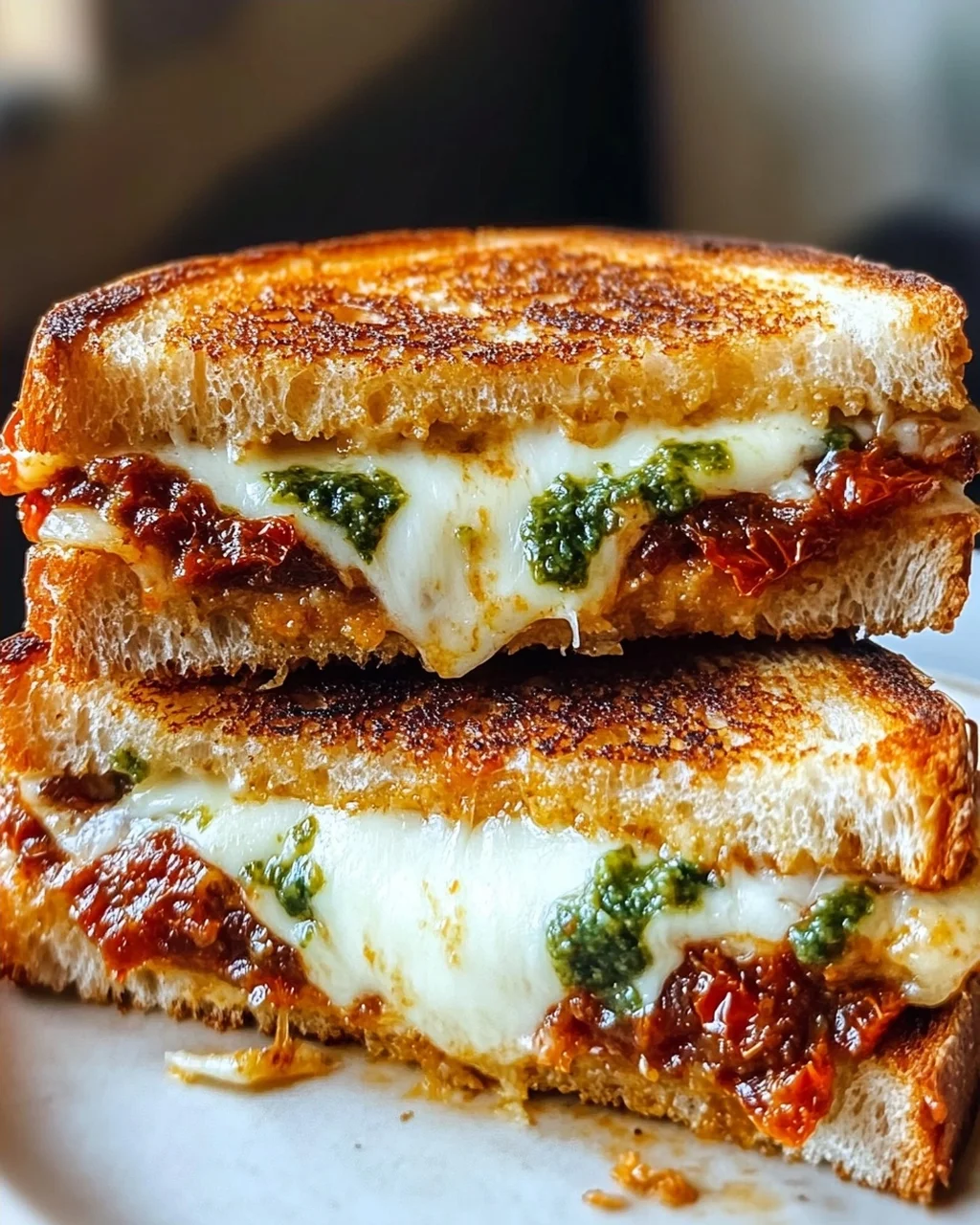 Sonnengetrocknete Tomaten Pesto Grilled Cheese