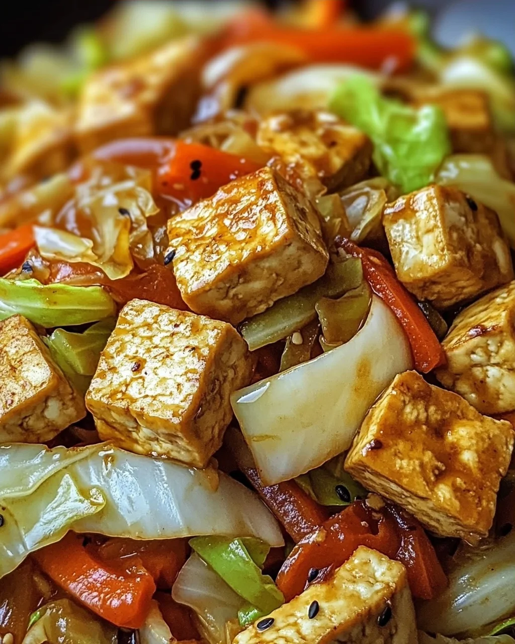 Tofu Kohlgemüse Pfanne