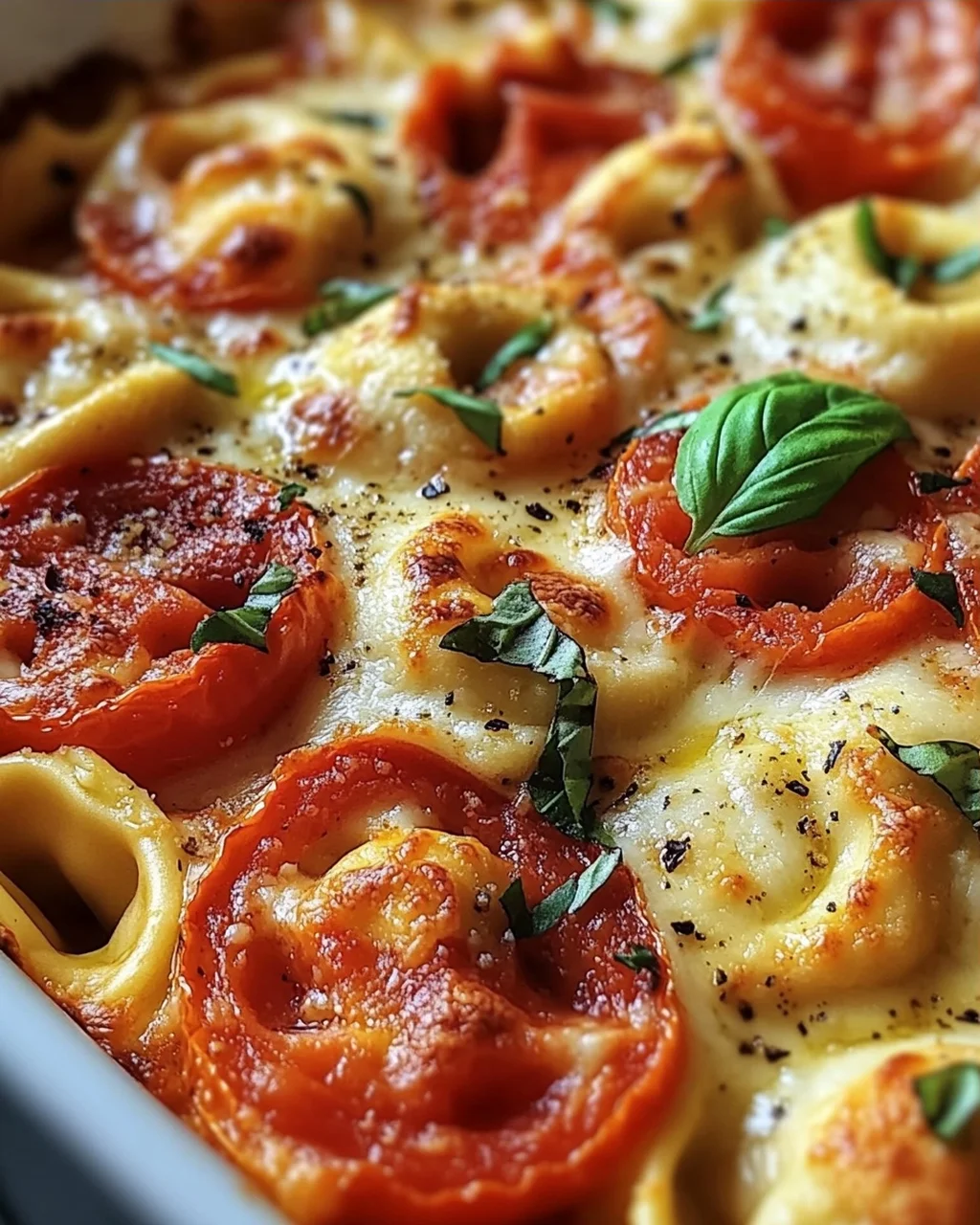 Tortelliniauflauf Tomate Mozzarella