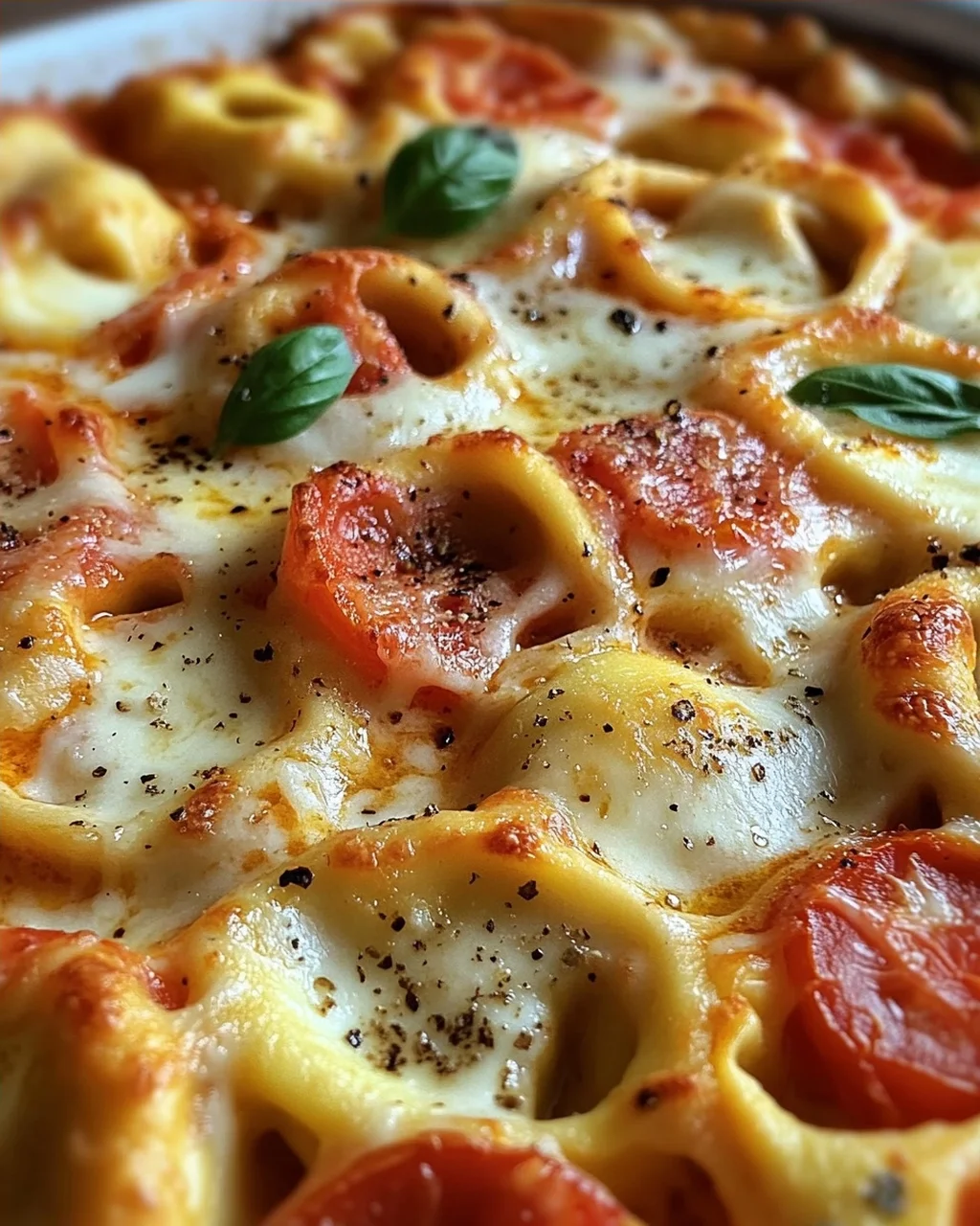 Tortelliniauflauf Tomate Mozzarella