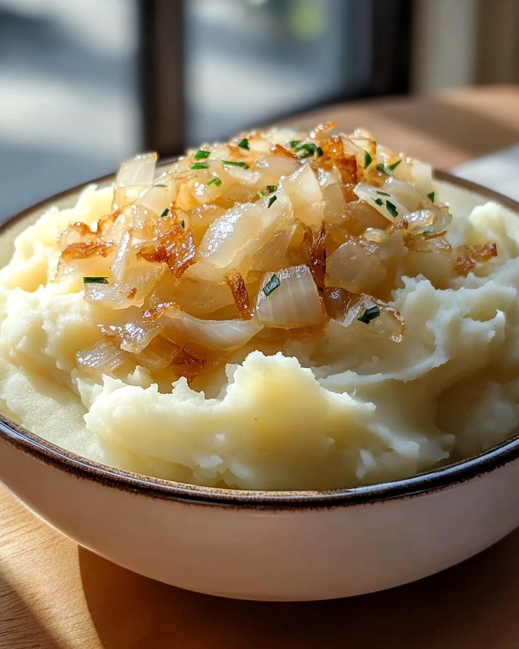 Unwiderstehliche Knoblauchbutter-Zwiebelsauce für Püree
