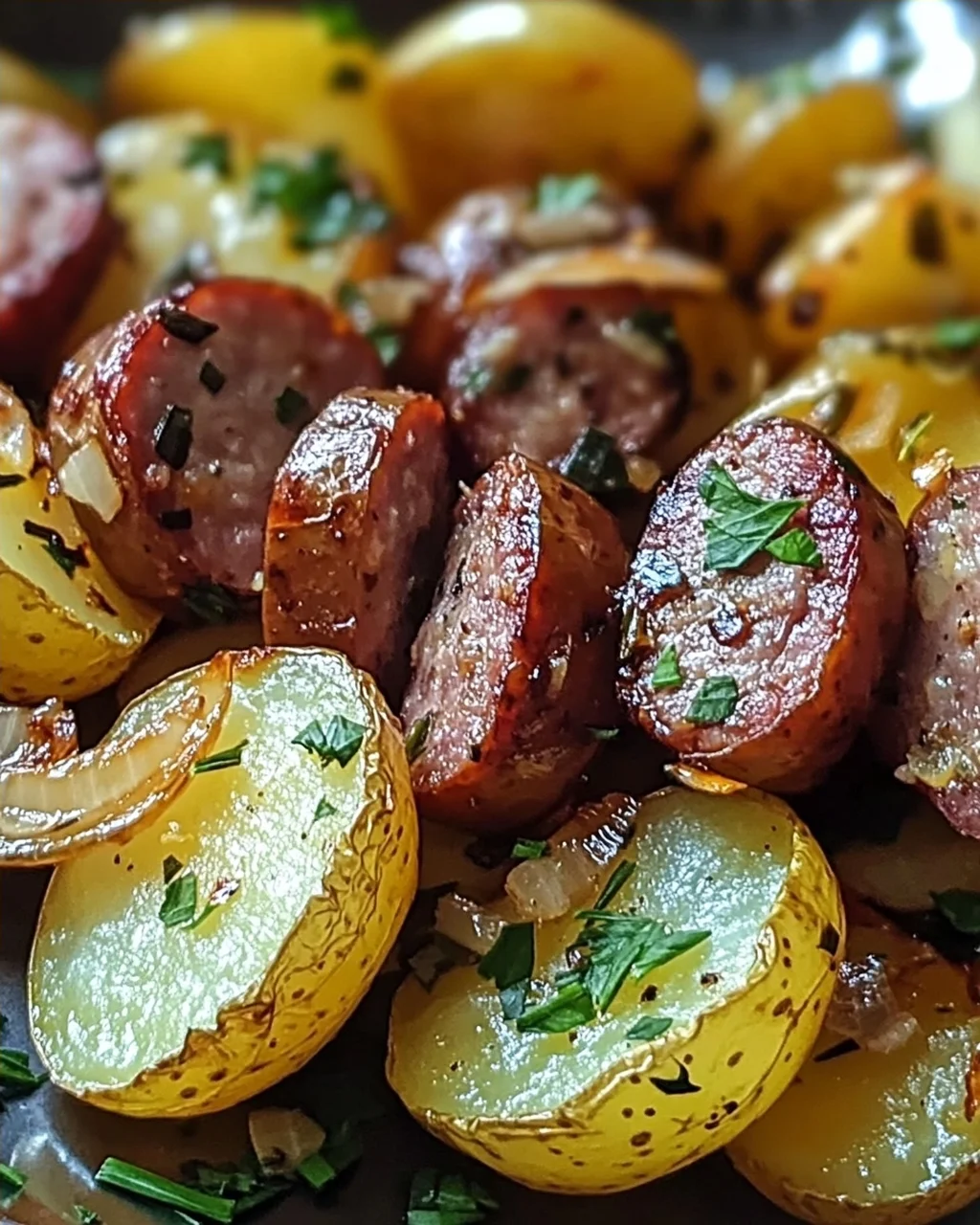 Wurst & Kartoffel Folienpaket schnell und lecker
